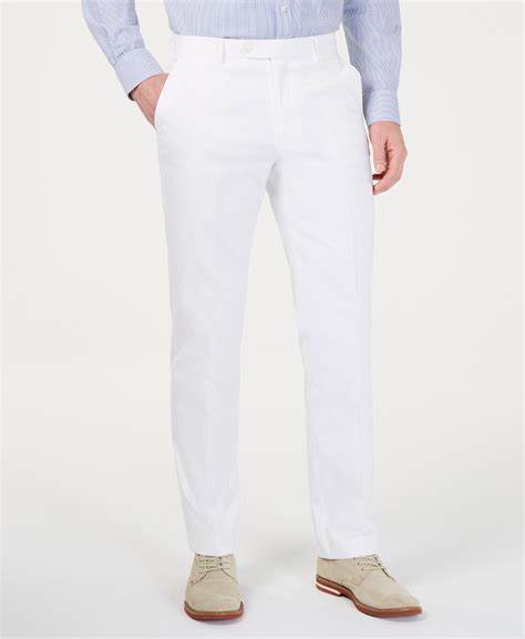 macy's white pants mens|More.